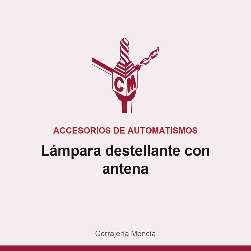 Lámpara destellante con antena