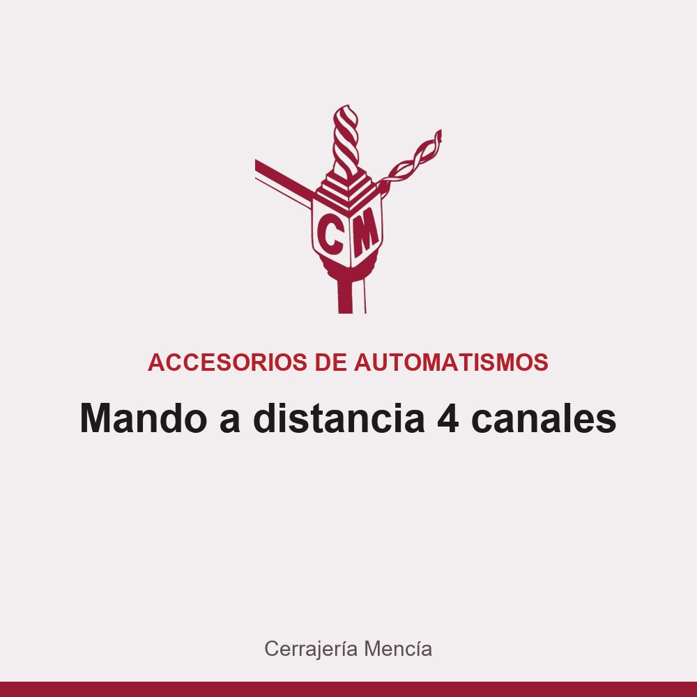 Mando a distancia 4 canales